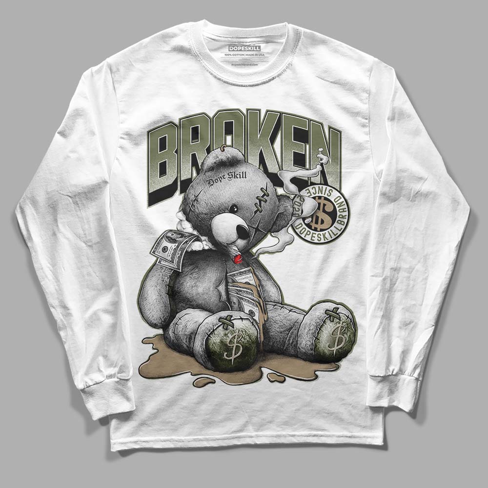 Air Max 90 Ballistic Neutral Olive DopeSkill Long Sleeve T-Shirt Sick Bear Graphic Streetwear - White