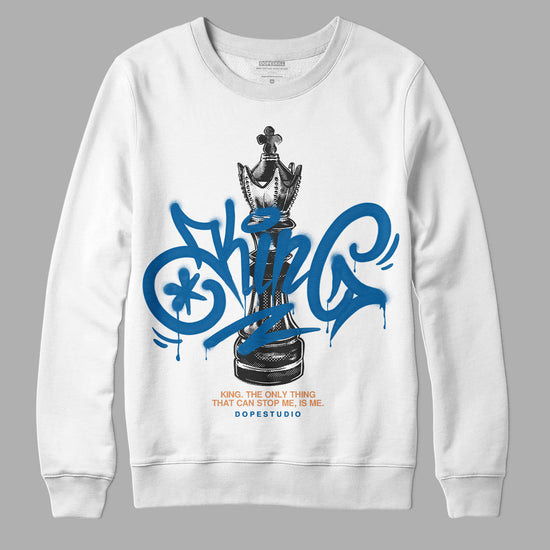 Jordan 3 Retro Wizards DopeSkill Sweatshirt King Chess Graphic Streetwear - White