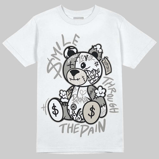 Jordan 3 Retro Pure Money DopeSkill T-Shirt Smile Through The Pain Graphic Streetwear - White