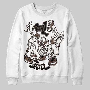 Jordan 9 'Olive' DopeSkill Sweatshirt Real Y2K Players Graphic Streetwear - White