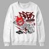 Black and White Sneakers DopeSkill Sweatshirt Break Through Graphic Streetwear - White