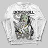 Jordan 4 WMNS “Seafoam” (2025) DopeSkill Long Sleeve T-Shirt Stay It Busy Graphic Streetwear - White