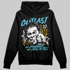 Jordan 11 Retro Gamma Blue (2025) DopeSkill Hoodie Sweatshirt Outlast Graphic Streetwear  Black 