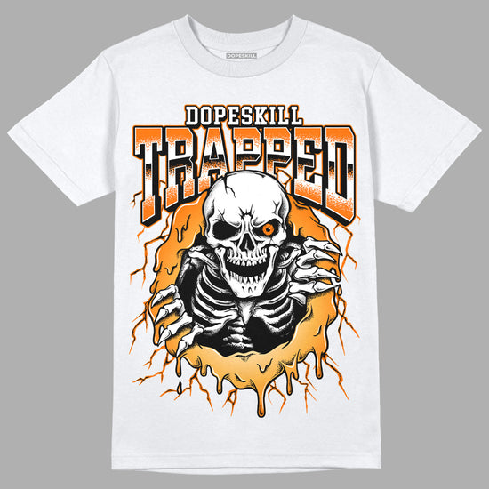 Dunk Low 'Magma Orange DopeSkill T-Shirt Trapped Halloween Graphic Streetwear - White