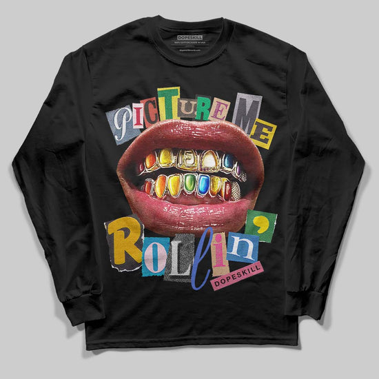 Picture Me Graphic DopeSkill Long Sleeve T-Shirt Streetwear - Black