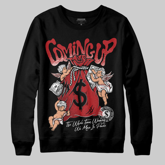 Jordan 12 Retro Flu Game (2025) DopeSkill Sweatshirt Money Bag Coming Up Graphic Streetwear - Black