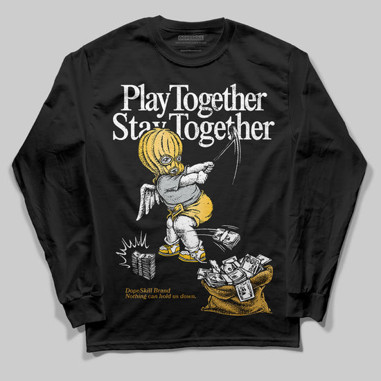 Jordan 12 "Phantom" DopeSkill Long Sleeve T-Shirt Play together, Stay together Graphic Streetwear - Black