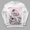 Dunk Low LX Pink Foam DopeSkill Long Sleeve T-Shirt Trippin Graphic Streetwear - White