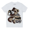Jordan 1 High OG “Latte” DopeSkill Toddler Kids T-shirt Bear Steals Sneaker Graphic Streetwear - White