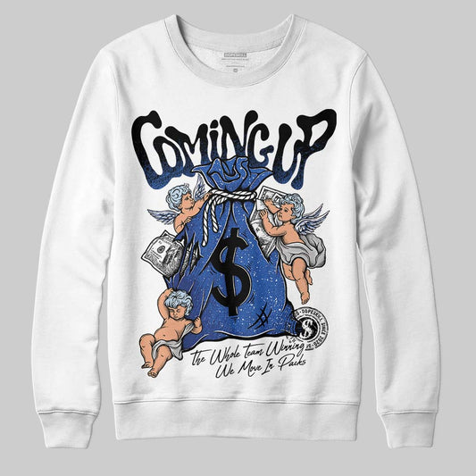 Awake NY x Jordan 5 Retro 'Black Racer Blue' DopeSkill Sweatshirt Money Bag Coming Up Graphic Streetwear  White 