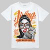 Orange, Black and White Sneakers DopeSkill T-Shirt Living My Best Life Graphic Streetwear - White