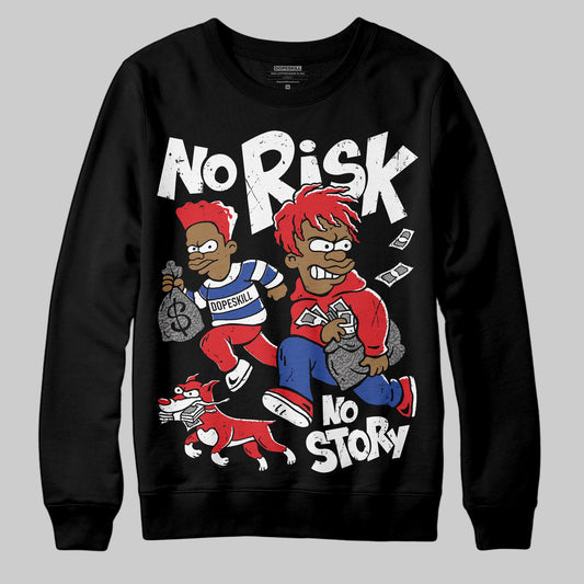 Jordan 3 “Seoul 2.0” DopeSkill Sweatshirt No Risk No Story Graphic Streetwear - Black