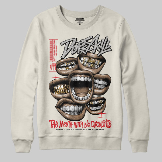 Jordan 1 Retro High OG “Sail” DopeSkill Sweatshirt The Mouth With No Droughts Graphic Streetwear