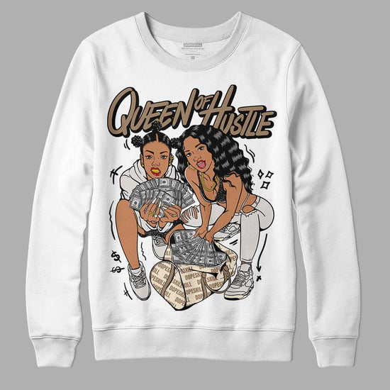 Jordan 5 SE “Sail” DopeSkill Sweatshirt Queen Of Hustle Graphic Streetwear - White