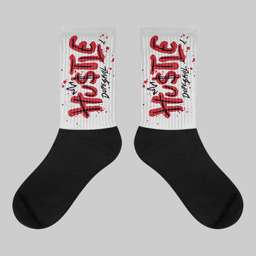 1906R NB Silver Classic Crimson DopeSkill Sublimated Socks Hustle Graphic