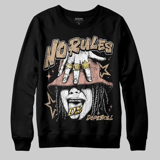 TAN Sneakers DopeSkill Sweatshirt No Rules Graphic Streetwear - black