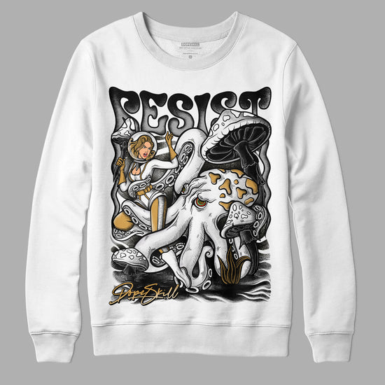 Jordan 11 "Gratitude" DopeSkill Sweatshirt Resist Graphic Streetwear - White 