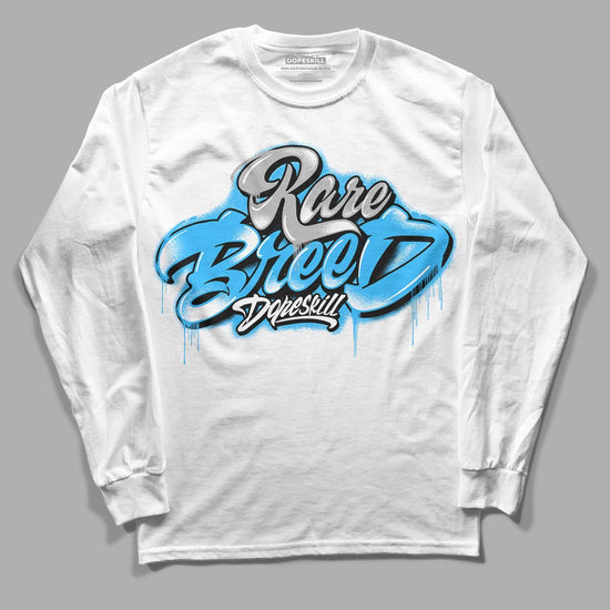 Jordan 2 Low "University Blue" DopeSkill Long Sleeve T-Shirt Rare Breed Type Graphic Streetwear - White