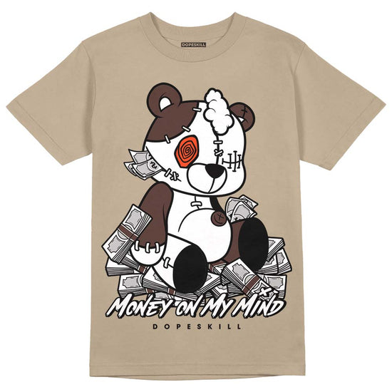 Jordan 1 High OG “Latte” DopeSkill Medium Brown T-shirt MOMM Bear Graphic Streetwear