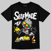 Black and White Sneakers DopeSkill T-Shirt Self Made Graphic Streetwear - Black
