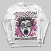 Pink Sneakers DopeSkill Long Sleeve T-Shirt Root of Evil Graphic Streetwear - White