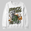 Olive Sneakers DopeSkill Sweatshirt Keepin' It Real Graphic Streetwear - White  