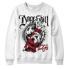 Jordan 12 “Red Taxi” DopeSkill Sweatshirt Money Loves Me Graphic Streetwear - White