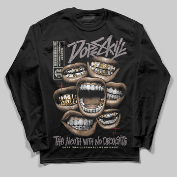 A Ma Maniére x Air Jordan 6 Retro “Smoky Mauve”⁠ DopeSkill Long Sleeve T-Shirt The Mouth With No Droughts Graphic Streetwear - Black