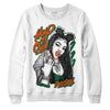 Dunk Low Team Dark Green Orange DopeSkill Sweatshirt New H.M.O Graphic Streetwear - White 