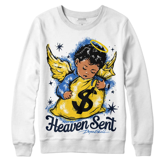 Dunk Low Vintage “Michigan” DopeSkill Sweatshirt Heaven Sent Graphic Streetwear - White