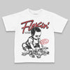 Jordan 4 “Flight Club” DopeSkill Toddler Kids T-shirt Flexin' Graphic Streetwear - White