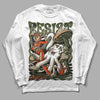 Olive Sneakers DopeSkill Long Sleeve T-Shirt Resist Graphic Streetwear - White