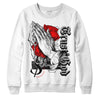 Jordan 1 Low OG “Shadow” DopeSkill Sweatshirt Trust God Graphic Streetwear - White 