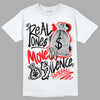 Satin Bred 1s DopeSkill T-Shirt Real Ones Move In Silence Graphic