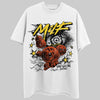 Jordan 4 Thunder DopeSkill T-Shirt MILF Graphic Streetwear  - White