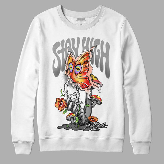 Grey Sneakers DopeSkill Sweatshirt Stay High Graphic Streetwear - White  