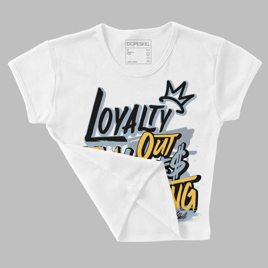 Jordan 13 “Blue Grey” DopeSkill Women's Crop Top LOVE Graphic Streetwear  - White 