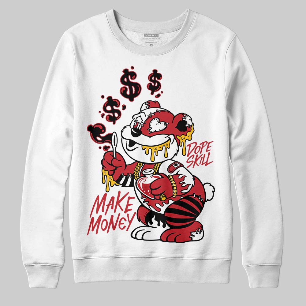 Jordan 1 Low OG "Chicago" DopeSkill Sweatshirt Make Money Graphic Streetwear - White