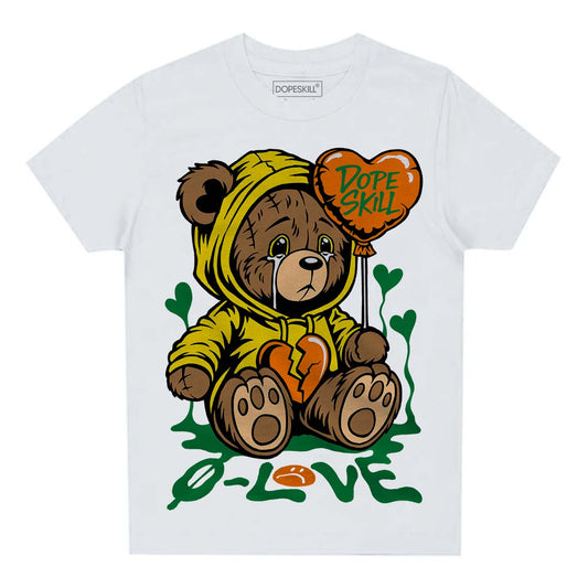 Dunk Low Reverse Brazil DopeSkill Toddler Kids T-shirt Broken Bear Graphic Streetwear - White 