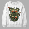 Olive Sneakers DopeSkill Sweatshirt New Double Bear Graphic Streetwear - White