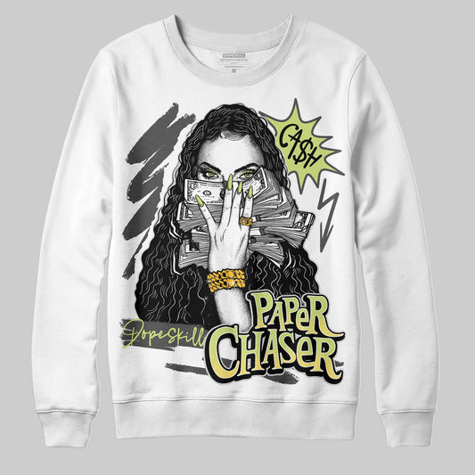 Jordan 4 GS “Light Lemon Twist” DopeSkill Sweatshirt NPC Graphic Streetwear - White