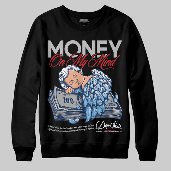 Jordan 4 SB “Summit White/Navy” DopeSkill Sweatshirt MOMM Graphic Streetwear - Black