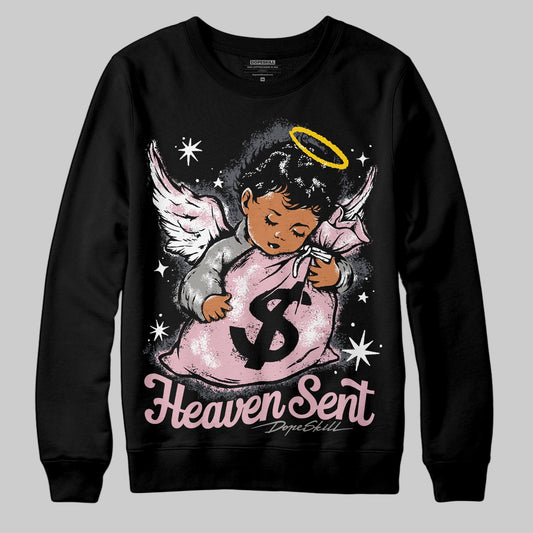 Air Max 95 OG “Pink Foam” DopeSkill Sweatshirt Heaven Sent Graphic Streetwear - Black