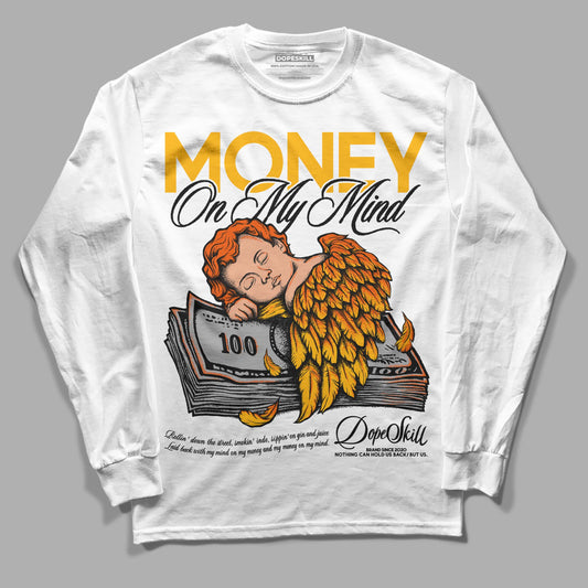 Dunk Low Championship Goldenrod (2021) DopeSkill Long Sleeve T-Shirt MOMM Graphic Streetwear - White