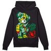 Jordan 5 “Lucky Green” DopeSkill Hoodie Sweatshirt Broken Heart Graphic Streetwear - Black