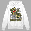 Jordan 4 Retro SE Craft Medium Olive DopeSkill Hoodie Sweatshirt Born To Be Rich Graphic Streetwear - White