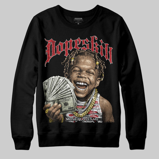 Jordan 8 Retro Bugs Bunny (2025) DopeSkill Sweatshirt Money Loves Me Graphic Streetwear - black
