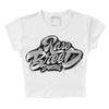 Jordan 1 Low OG “Shadow” DopeSkill Women's Crop Top Rare Breed Type Graphic Streetwear - White