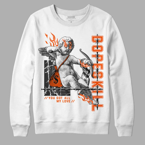 MSCHF Super Normal 2 Orange Milk DopeSkill Sweatshirt You Got All My Love Graphic Streetwear - White