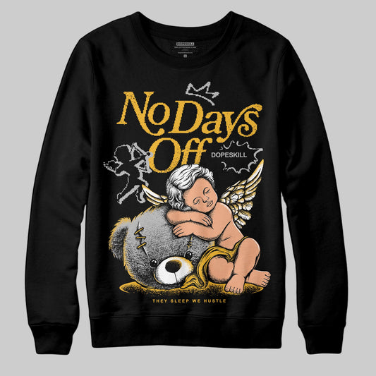 Jordan 5 'Tokyo' DopeSkill Sweatshirt New No Days Off Graphic Streetwear - Black